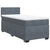 Box Spring Bed with Mattress Dark Grey King Single Velvet