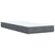 Box Spring Bed with Mattress Dark Grey King Single Velvet