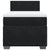 Box Spring Bed with Mattress Black King Single Velvet