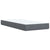 Box Spring Bed with Mattress Dark Grey King Single Velvet