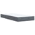 Box Spring Bed with Mattress Dark Grey King Single Velvet