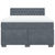 Box Spring Bed with Mattress Dark Grey Double Velvet