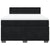 Box Spring Bed with Mattress Black Double Velvet