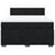 Box Spring Bed with Mattress Black Queen Velvet