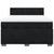 Box Spring Bed with Mattress Black Queen Velvet