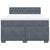 Box Spring Bed with Mattress Dark Grey Queen Velvet