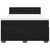 Box Spring Bed with Mattress Black Queen Velvet