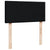 Box Spring Bed with Mattress Black King Single Fabric