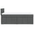 Box Spring Bed with Mattress Dark Grey King Single Fabric