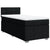 Box Spring Bed with Mattress Black King Single Fabric
