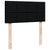 Box Spring Bed with Mattress Black King Single Fabric