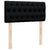 Box Spring Bed with Mattress Black King Single Fabric