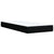 Box Spring Bed with Mattress Black King Single Fabric