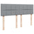 Box Spring Bed with Mattress Dark Grey Double Fabric