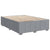 Box Spring Bed with Mattress Dark Grey Double Fabric