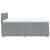 Box Spring Bed with Mattress Dark Grey Queen Fabric