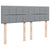Box Spring Bed with Mattress Dark Grey Queen Fabric