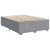 Box Spring Bed with Mattress Dark Grey Queen Fabric