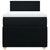 Box Spring Bed with Mattress Black King Single Fabric