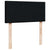 Box Spring Bed with Mattress Black King Single Fabric