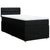 Box Spring Bed with Mattress Black King Single Fabric