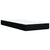 Box Spring Bed with Mattress Black King Single Fabric