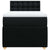 Box Spring Bed with Mattress Black King Single Fabric