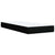 Box Spring Bed with Mattress Black King Single Fabric