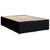 Box Spring Bed with Mattress Black Queen Fabric