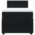 Box Spring Bed with Mattress Black King Single Velvet