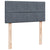 Box Spring Bed with Mattress Dark Grey King Single Velvet