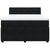 Box Spring Bed with Mattress Black Double Velvet