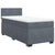 Box Spring Bed with Mattress Dark Grey King Single Fabric