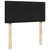Box Spring Bed with Mattress Black King Single Fabric