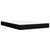 Box Spring Bed with Mattress Black Double Fabric