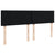 Box Spring Bed with Mattress Black Queen Fabric