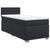Box Spring Bed with Mattress Black King Single Faux Leather