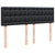 Box Spring Bed with Mattress Black Double Faux Leather