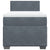 Box Spring Bed with Mattress Dark Grey King Single Velvet