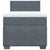 Box Spring Bed with Mattress Dark Grey King Single Velvet