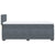 Box Spring Bed with Mattress Dark Grey King Single Velvet