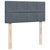 Box Spring Bed with Mattress Dark Grey King Single Velvet