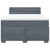 Box Spring Bed with Mattress Dark Grey Queen Velvet