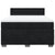 Box Spring Bed with Mattress Black Queen Velvet
