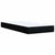 Box Spring Bed with Mattress Black King Single Fabric