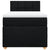 Box Spring Bed with Mattress Black King Single Fabric