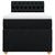 Box Spring Bed with Mattress Black King Single Fabric