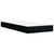 Box Spring Bed with Mattress Black King Single Fabric