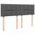 Box Spring Bed with Mattress Light Grey Queen Fabric
