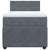 Box Spring Bed with Mattress Dark Grey King Single Velvet